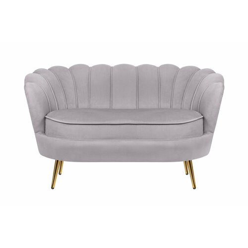 фото Прямой дизайнерский диван ракушка, pearl double grey, интерьерный mak interior