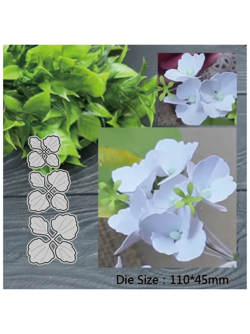 Металлический многослойный штамп для скрапбукинга Flowers Leaves Plant