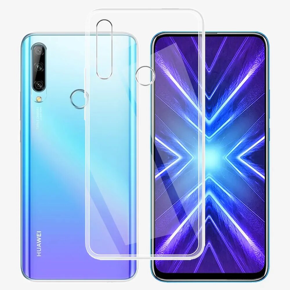 Прозрачный силиконовый чехол для Huawei Honor 9X, мягкий чехол для телефона из ТПУ для Honor 9X, чехол для Honor 9X, прозрачный чехол, Clear, For Honor 9X STK LX1 — фото 1
