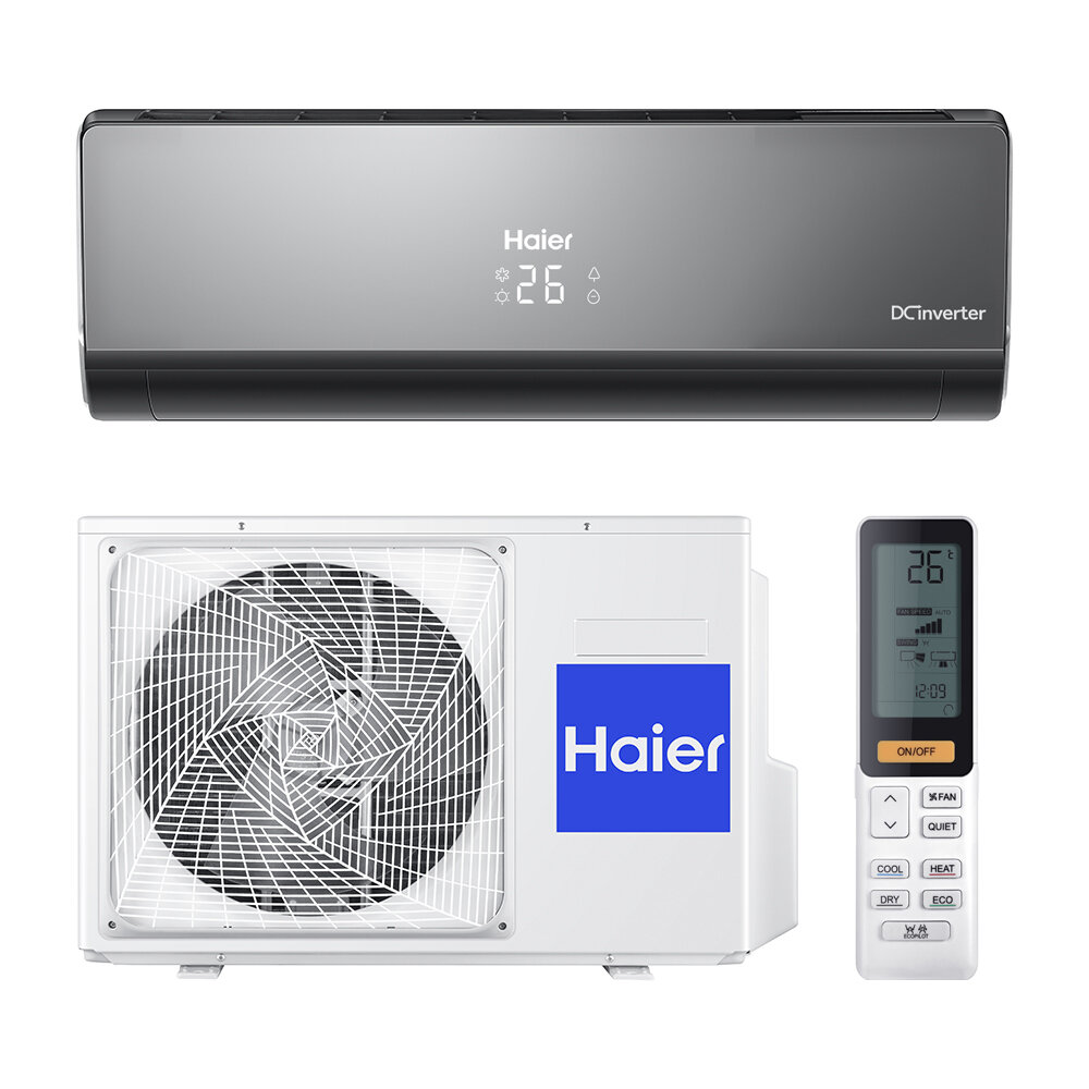 Настенный кондиционер Haier AS09NS6ERA-B / 1U09BS3ERA с Wi-Fi модулем Lightera DC-Inverter