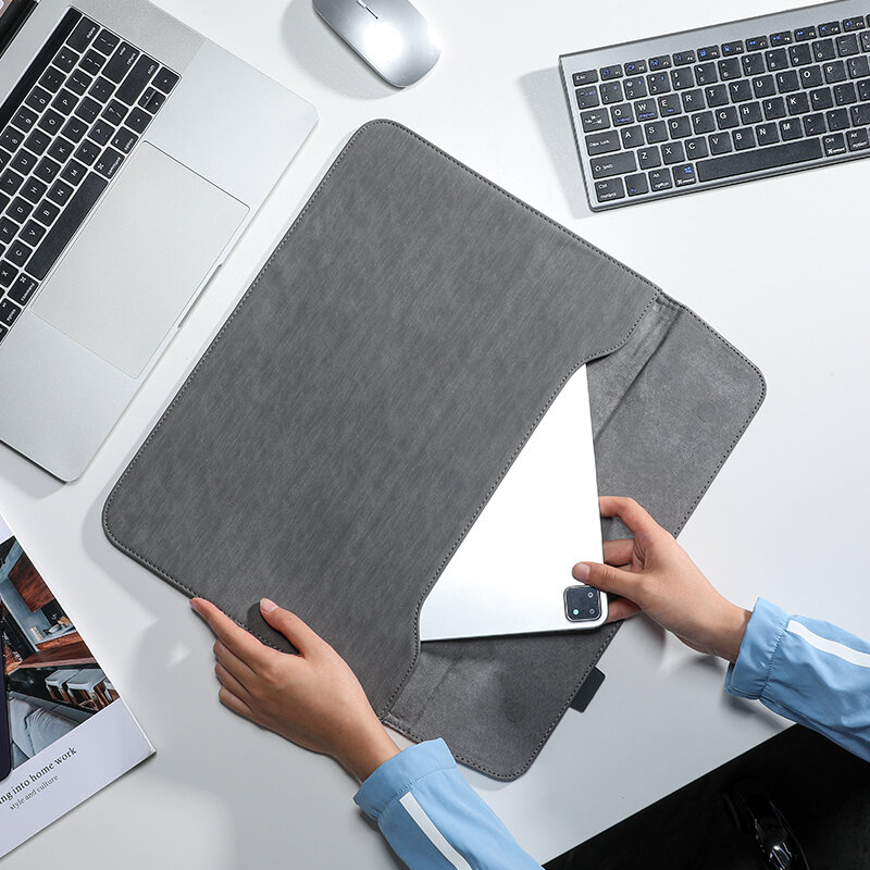 Чехол Mark Ryden MR67D_17 для 15,6"/16" ноутбука и Macbook Серый, Оксфорд, мужской женский — фото 1