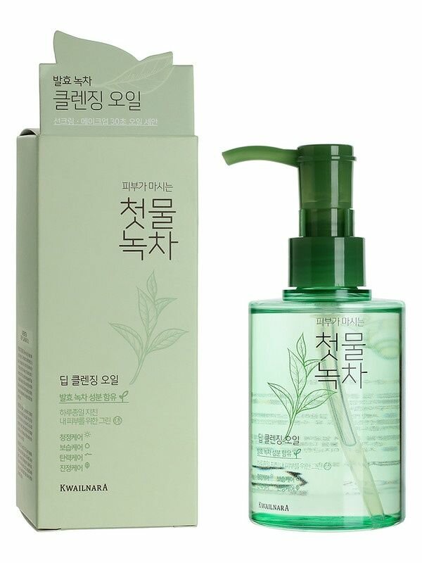 Масло для лица WELCOS Green Tea глубоко очищающее 170 мл