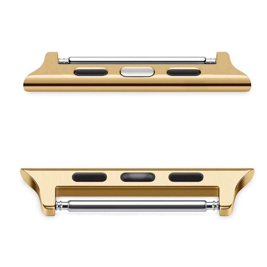 Металлический ремешок-переходник 20/22 мм, разъем для Apple Watch 10/9/8/7/6/SE 46 мм 42 мм 45 мм 41 мм 44 мм 40 мм Ultra 2 49 мм, пряжка ремешка, Gold, Series 10 46mm--20mm