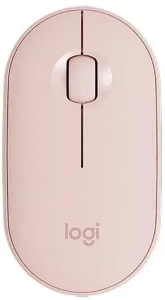 Мышь беспроводная Logitech Pebble M350 Pink розовая, бесшумная 910-005575