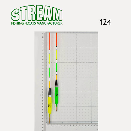 Изображение товара Поплавок STREAM 124-006 6гр. 310мм. Для дальнего заброса оригинал Зеленый 10шт.