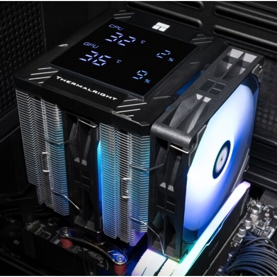 Кулер для процессора Thermalright Peerless Assassin 120 Digital BLACK ARGB (PA120-DIGITAL-BL-ARGB) — фото 1