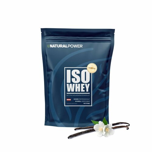 Изолят протеина Natural power 1000 гр Ваниль, Австрия