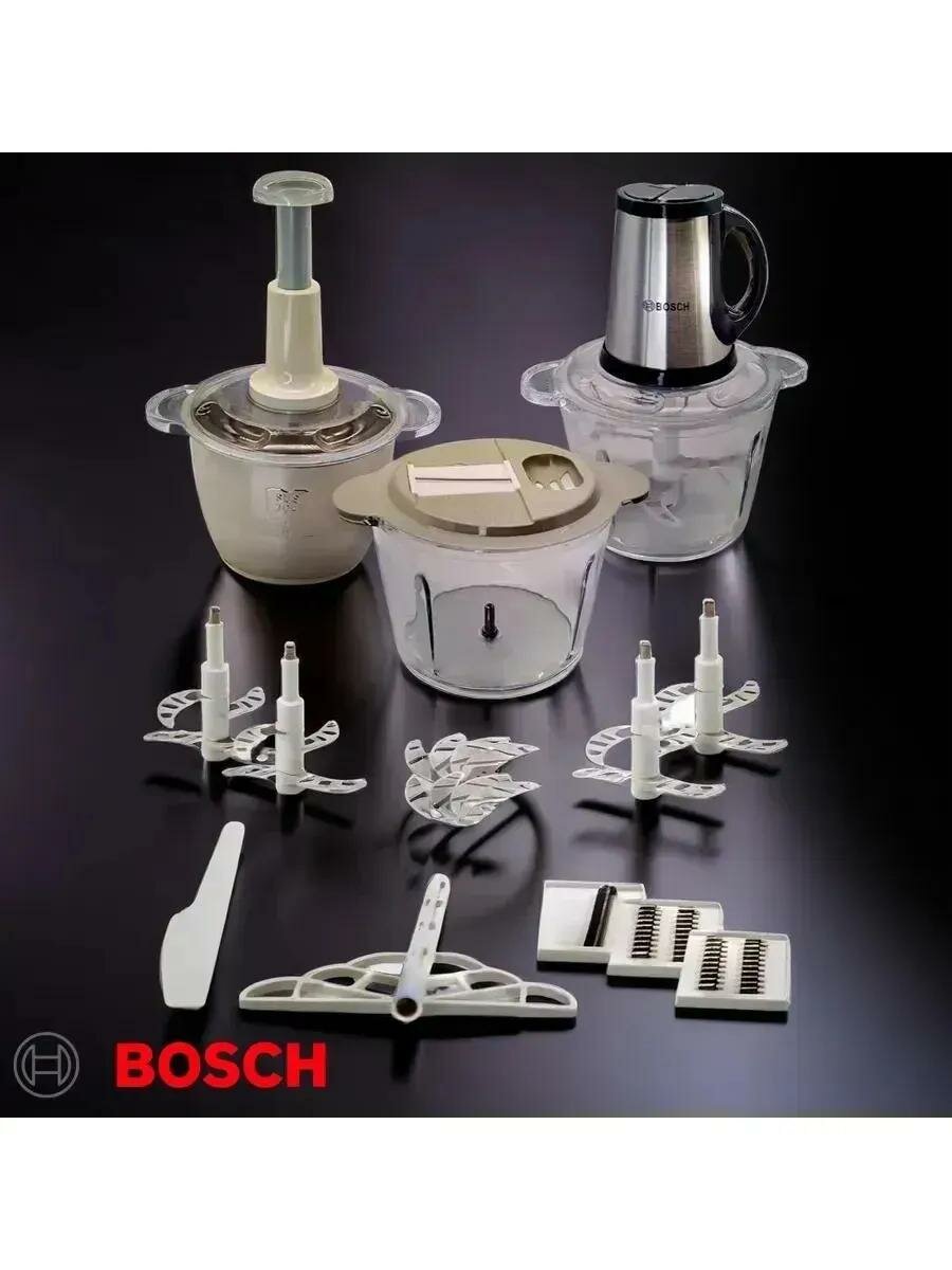 Супермощный измельчитель 5в1 от Bosch, 2 чаши