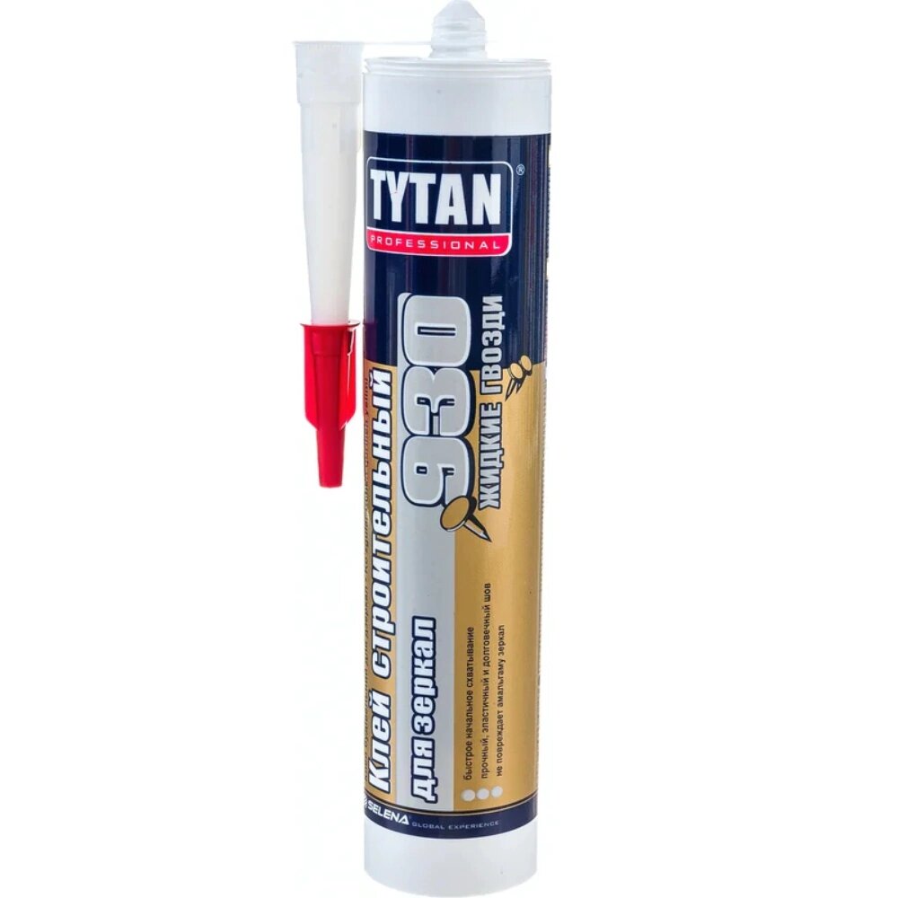 Клей монтажный для зеркал Tytan Professional №930 380 г бежевый