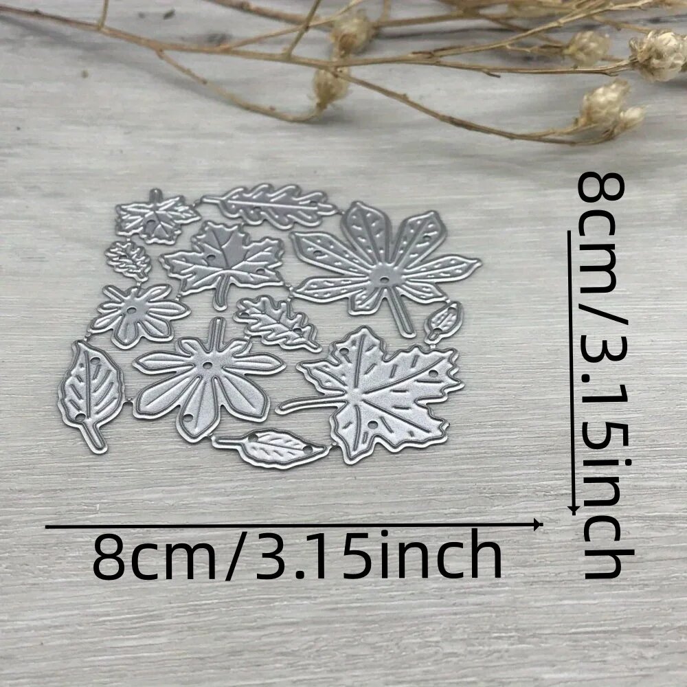 Металлические штампы для скрапбукинга кленовый лист