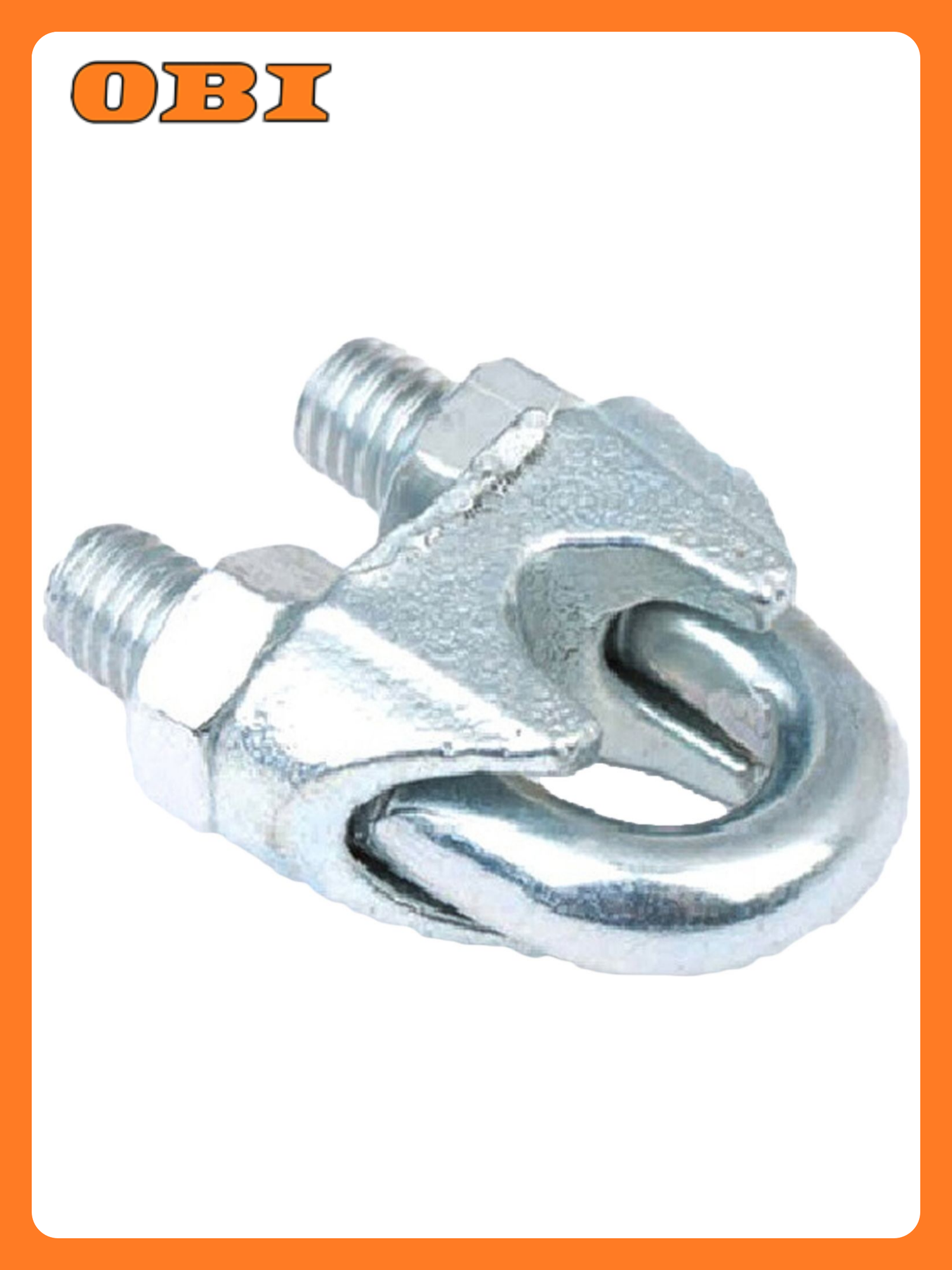 Зажим для троса DIN 741 сталь 8 мм кольцо 2 штуки