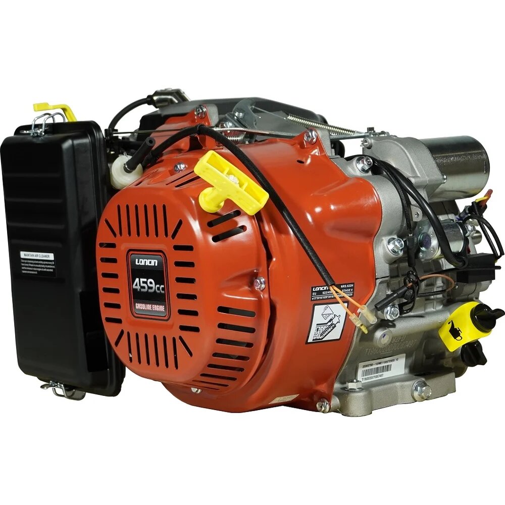 Двигатель LC192FD (L type) конусный вал Loncin, бензиновый, подходит для генераторов и измельчителей — фото 1