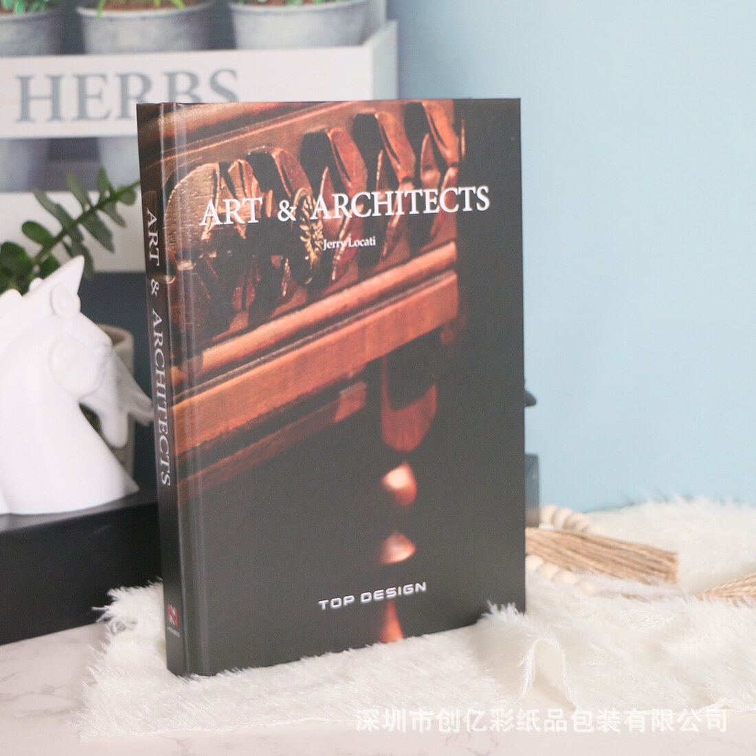 Винтажная английская книга-флип для фотосъемки, 27x19 см, толщина 2.3 см