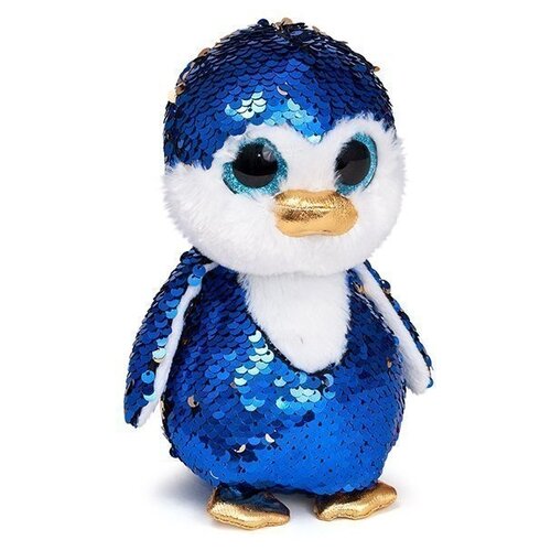 фото Мягкая игрушка fancy "глазастик пингвинчик сапфир", 15 см gpi0up