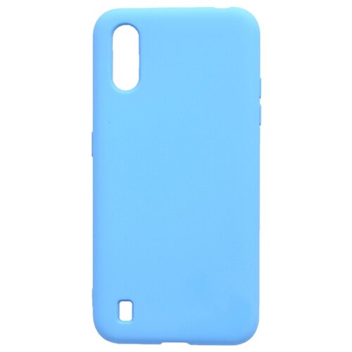 фото Чехол - накладка silky sense для samsung galaxy a01 голубой re:pa