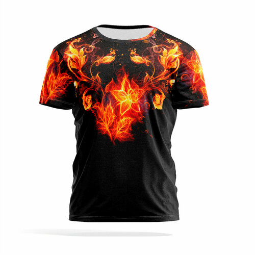 фото Футболка panin brand, размер l, черный, бордовый