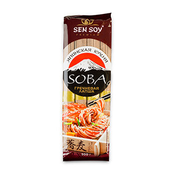 Макаронные изделия Лапша гречневая Soba Sen Soy Premium