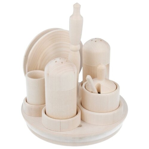 Заготовка для декорирования Татьянка Набор для специй четырехместный липа из липы ТАТ-110 5050300393