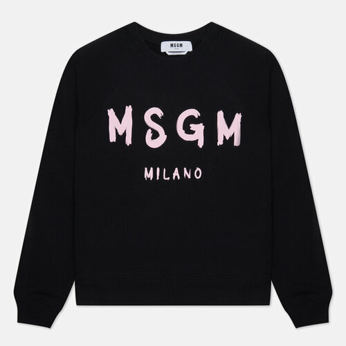 Толстовка MSGM, силуэт прямой, размер S, черный