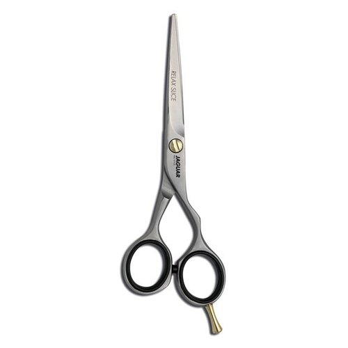 JAGUAR Прямые ножницы парикмахерские Pre Style Relax Slice 5.5", серебристые/черные