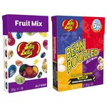 Конфеты Jelly Belly коробка Fruit Mix 35 гр. + Ассорти Bean Boozled 45 гр. (2 шт.) - изображение