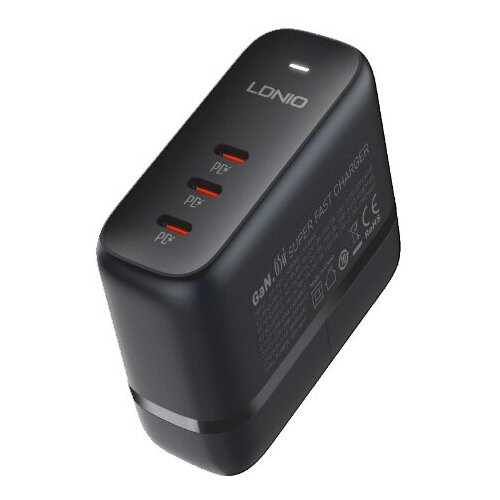 Сетевое зарядное устройство LDNIO Q367 - 65W GaN Super Fast Charger 3 USB-C port PD устройство зарядное для телефона ldnio ld b4425