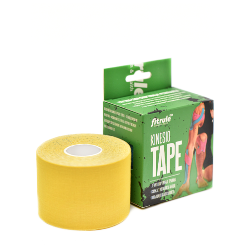 Fitrule Кинезио тейп Fitrule Tape 5 cм х 5 м (Кинезио тейп Fitrule Tape 5 cм х 5 м Жёлтый, желтый)