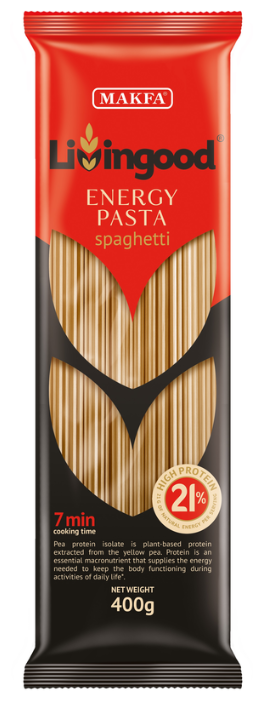 Livingood Макароны Energy Pasta Spaghetti, 400 г