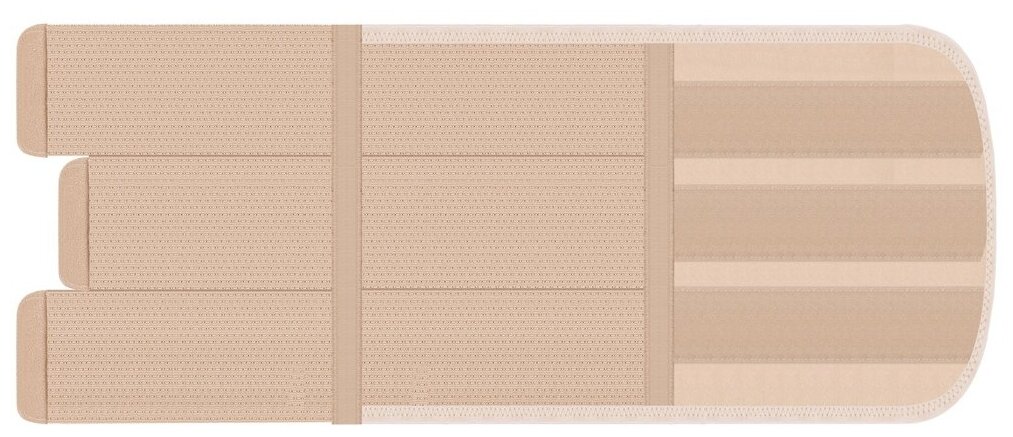 Бандаж послеоперационный абдоминальный, тройная утягивающая панель Экотен ПО-30, Размер M, Бежевый