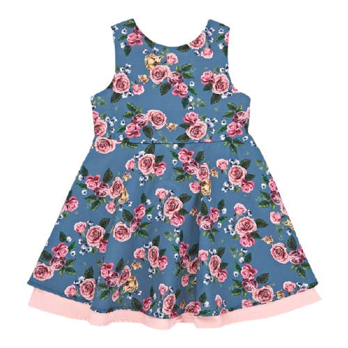 фото Платье mini maxi размер 98, розовый/синий