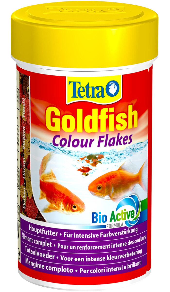 TETRA GOLDFISH COLOUR — Тетра корм-хлопья для золотых рыбок, для усиления окраски (100 мл)