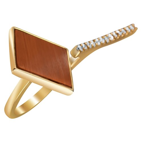 фото Element47 кольцо из серебра 925 пробы с агатом r6036_ko_ag_001_yg, размер 17.5