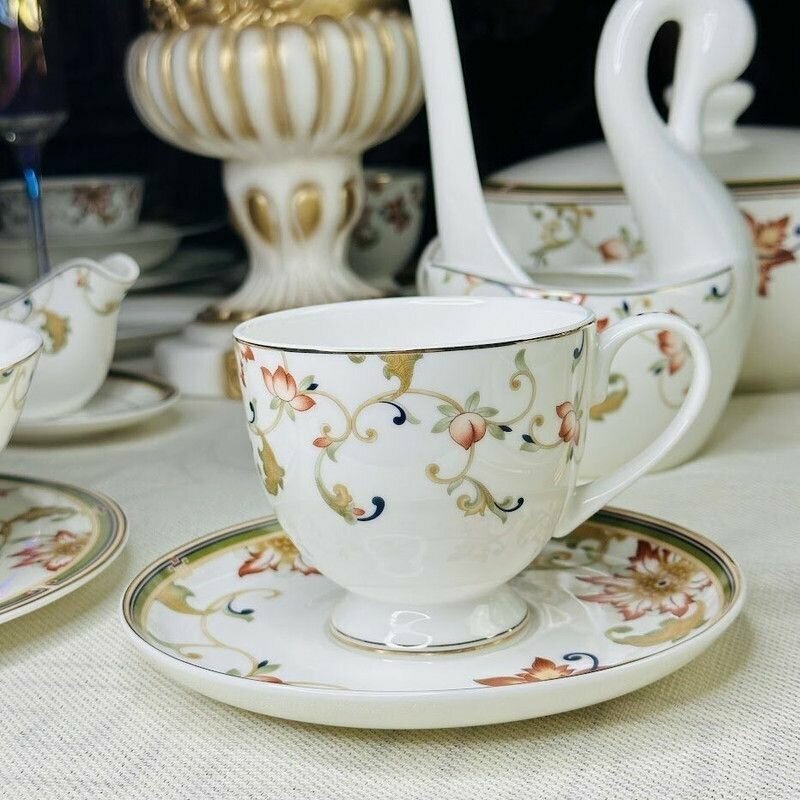 фото Чайный сервиз Lenardi костяной фарфор / 12 предметов