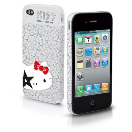 фото Чехол жесткий "hello kitty kiss" для iphone 4/4s (белый) sbs