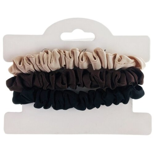 Набор резинок для волос, Рюши темные, 3шт