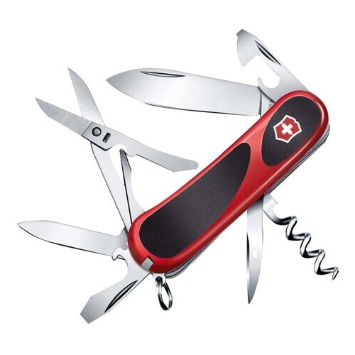 фото Нож перочинный victorinox evolution s14 85 мм 14 функций (красный с черными вставками)