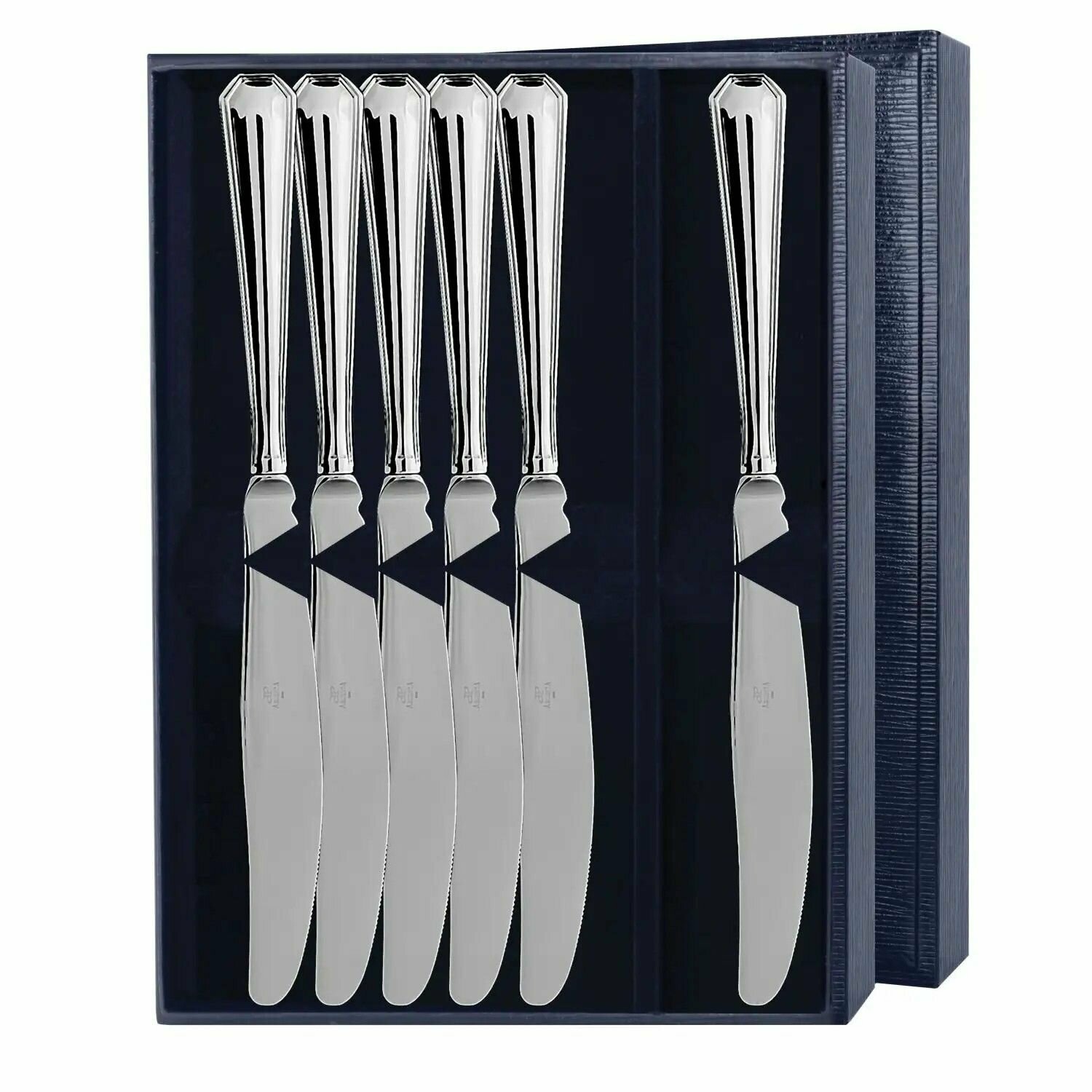 Набор серебряных столовых ножей Элегант 6 предметов
