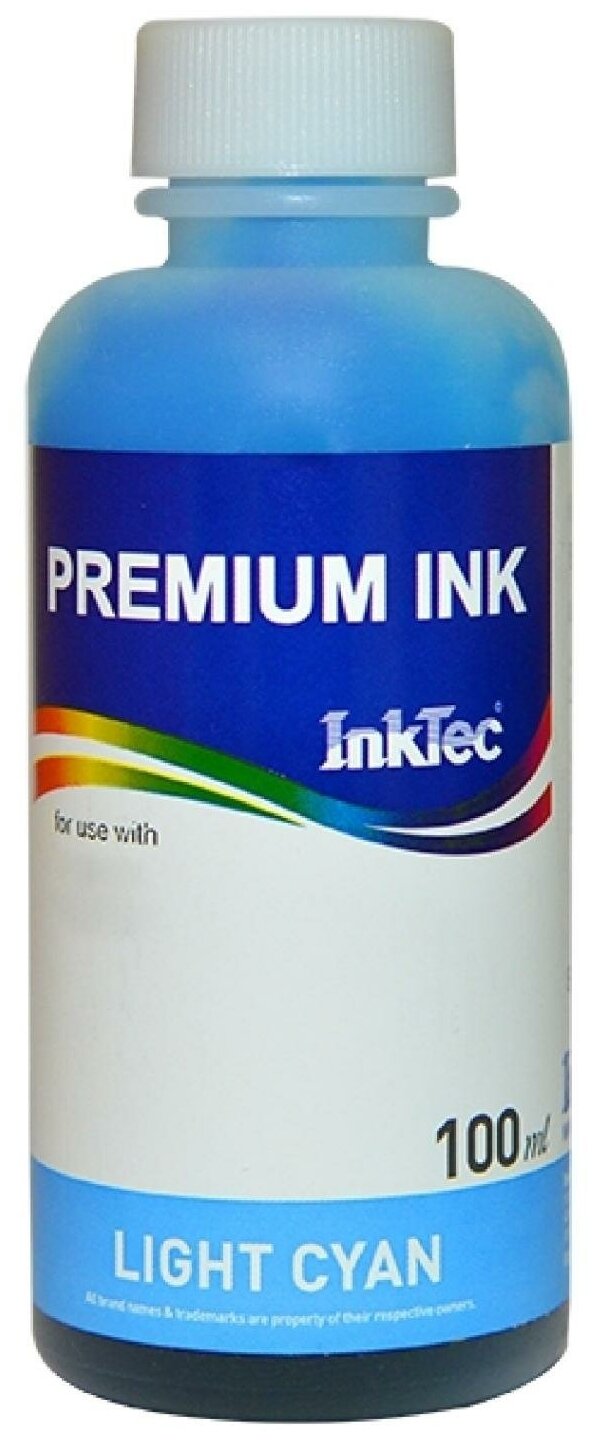 Чернила InkTec [E0010-100MLC] для Epson Т0825 100мл Light Cyan (P50/R290/R390/RX590/T50/T59/TX650)