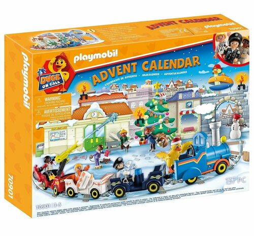 Адвент-календарь Playmobil Duck On Call с поездом и тематическими игрушками