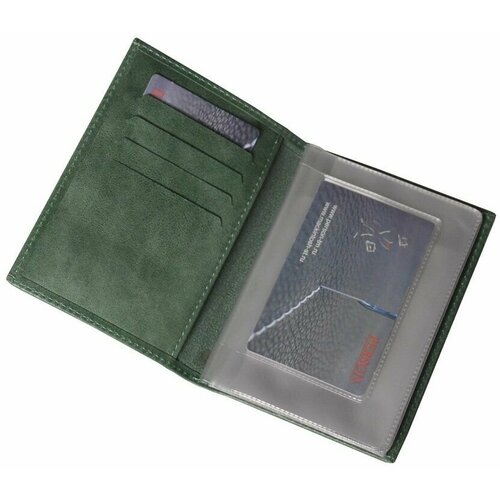 Документница для автодокументов Person, зеленый