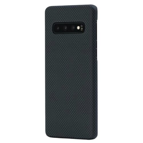 Чехол Pitaka Samsung S10 Plus чёрно/серый (клетка)