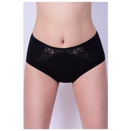 фото Milavitsa трусы слипы с высокой посадкой classic, размер 114, черный