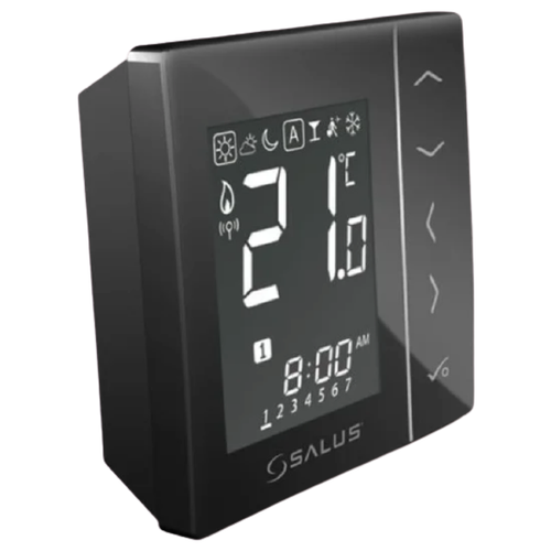 Терморегулятор SALUS Controls VS35 черный терморегулятор salus controls st620 черный