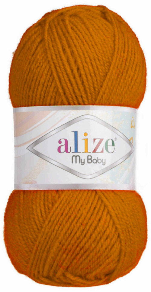 Пряжа Alize My baby оранжевый (37), 100%акрил, 150м, 50г, 1шт