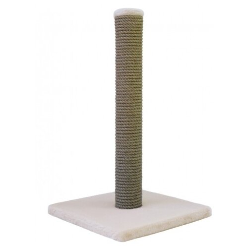 Когтеточка столбик «Коффчег» для кошек искусственный мех экстра 35х35х60 Бежевый