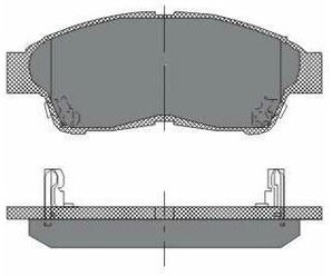 SCT SP 134 Тормозные колодки (комплект 4 шт.)