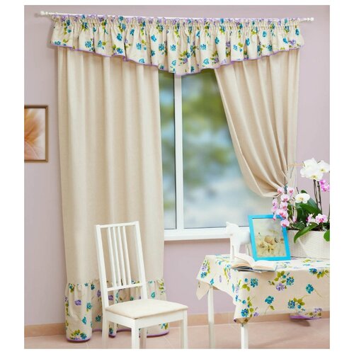 фото Шторы с ламбрекеном courtney цвет: сиреневый pasionaria