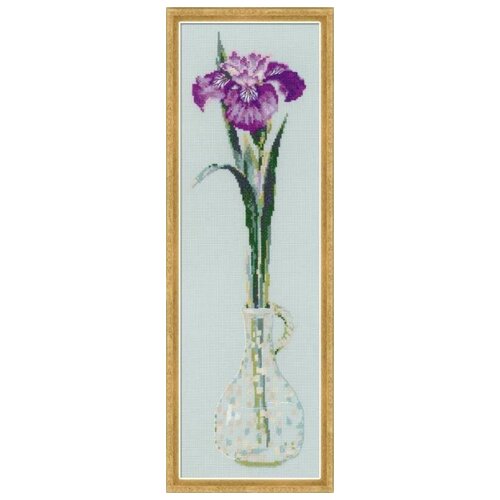 фото Набор для вышивания крестом riolis / риолис «король цветов» 15*50 см 15 цветов (1374)
