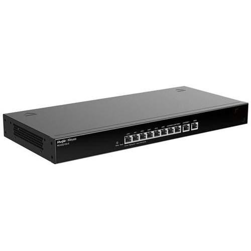 Ruijie Reyee 10-Port Gigabit Cloud Managed Gataway, 10 Gigabit Ethernet connection Ports, support up to 4 WAN ports, Max 200 concurrent users, 1.8Gbps маршрутизатор ruijie networks rg eg105g p v2 5 port gigabit cloud managed router 5 gigabit ethernet connection ports including 4 poe poe ports with