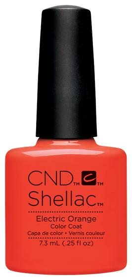 CND Гель-лак Shellac Paradise, 7.3 мл, Electric Orange